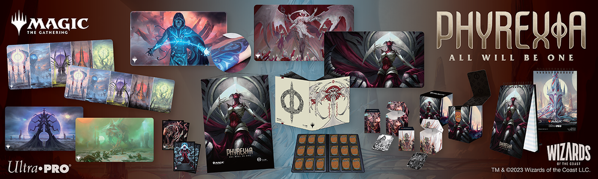 ウルトラ・プロ MTG プレイマット ファイレクシア：完全なる統一《黒の