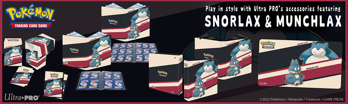 Ultra pro Classeur De Cartes à Collectionner Pokémon Snorlax And Munchlax  180 Cartes Clair