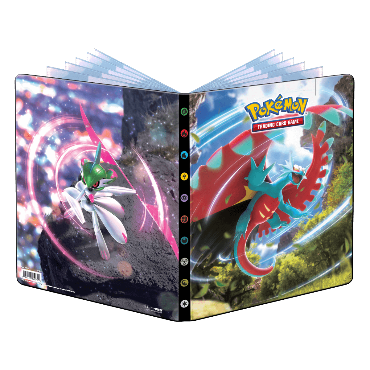 Pokemon Ultra Pro 9-Pocket Portfolio Escarlate e Roxo 02 para 252 cards,  Stickerpoint