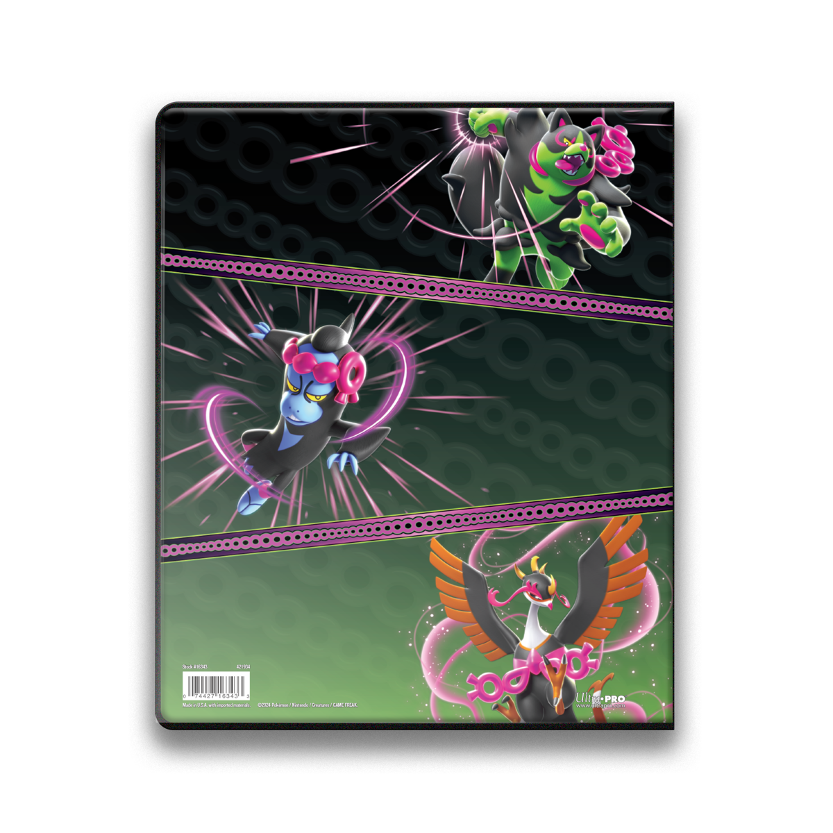 Scarlet and Violet Shrouded Fable 9-Pocket Portfolio for Pokémon Back | Ultra PRO International