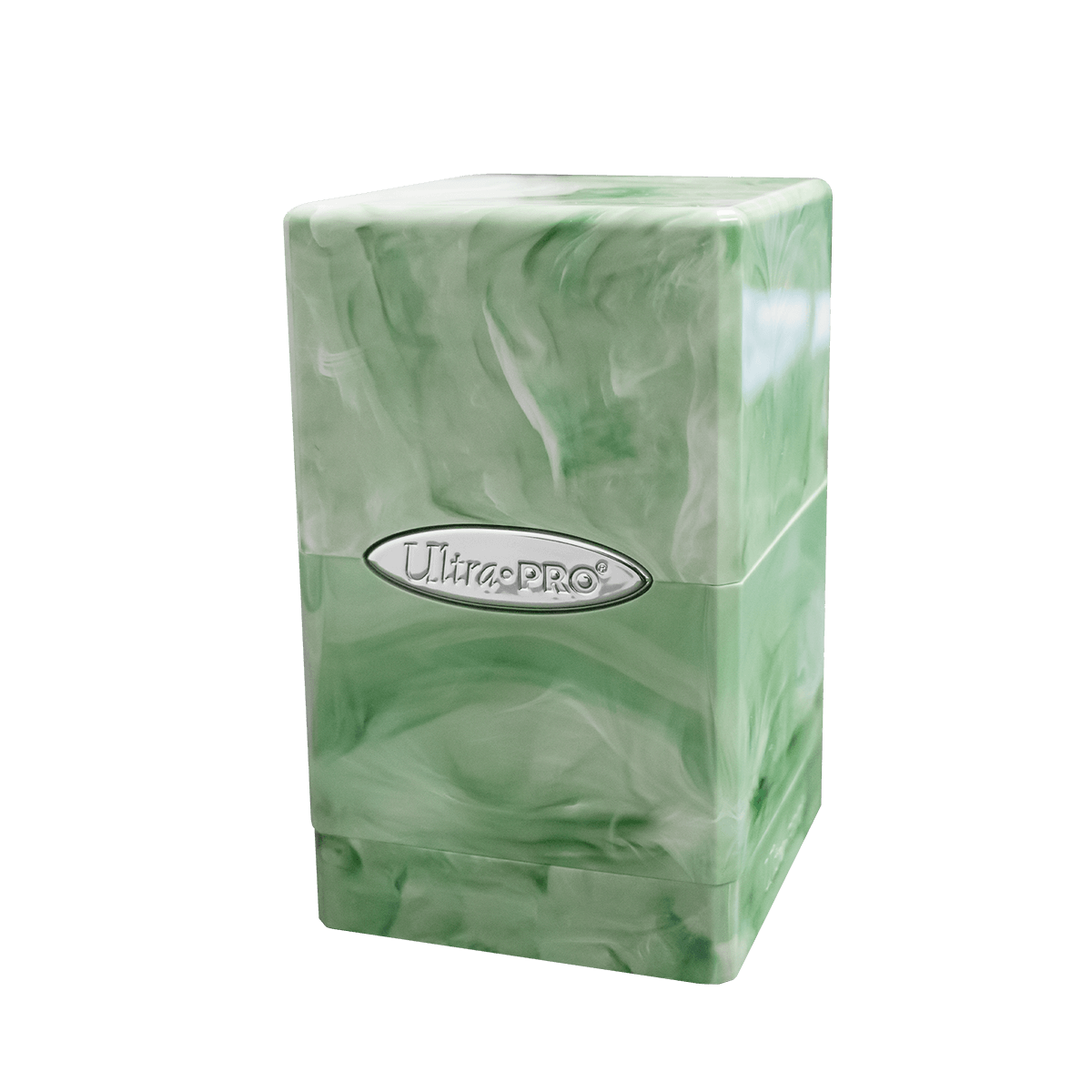 Marble Satin Tower Deck Box - Lime Green / White | Ultra PRO International