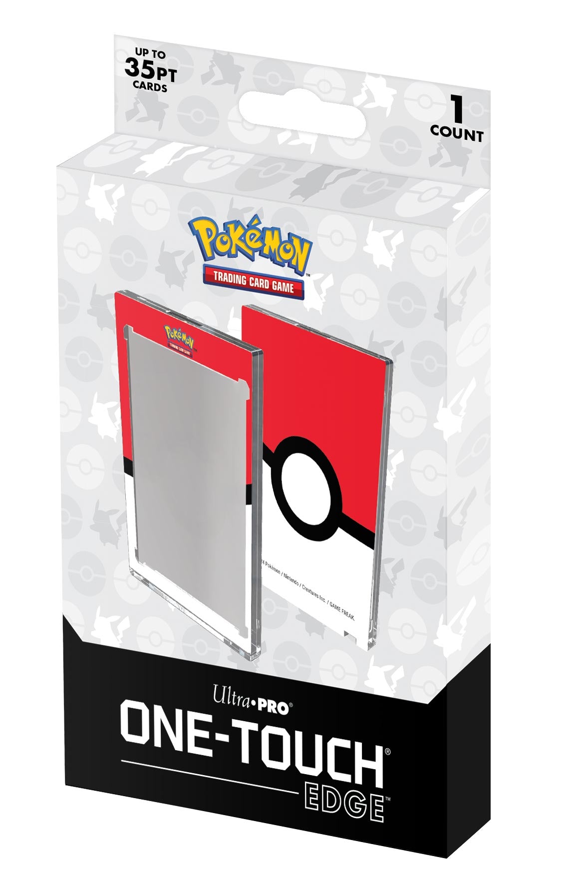 Single 35 Pt ONE-TOUCH Edge - Poké Ball Printed Magnetic Card Holder for Pokémon | Ultra PRO International