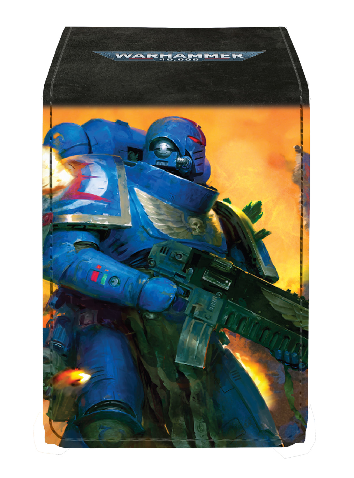 Space Marines - Adeptus Astartes Alcove Flip Deck Box® for Warhammer 40,000 Front | Ultra PRO International