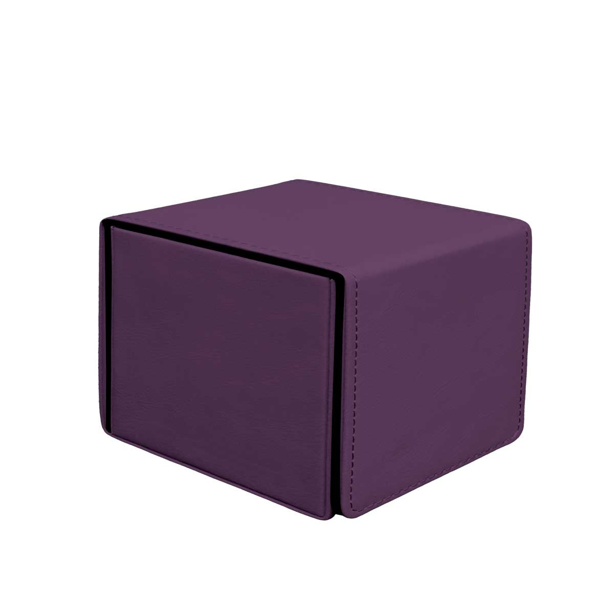 Vivid Alcove Edge Deck Box - Midnight Plum Angle | Ultra PRO International