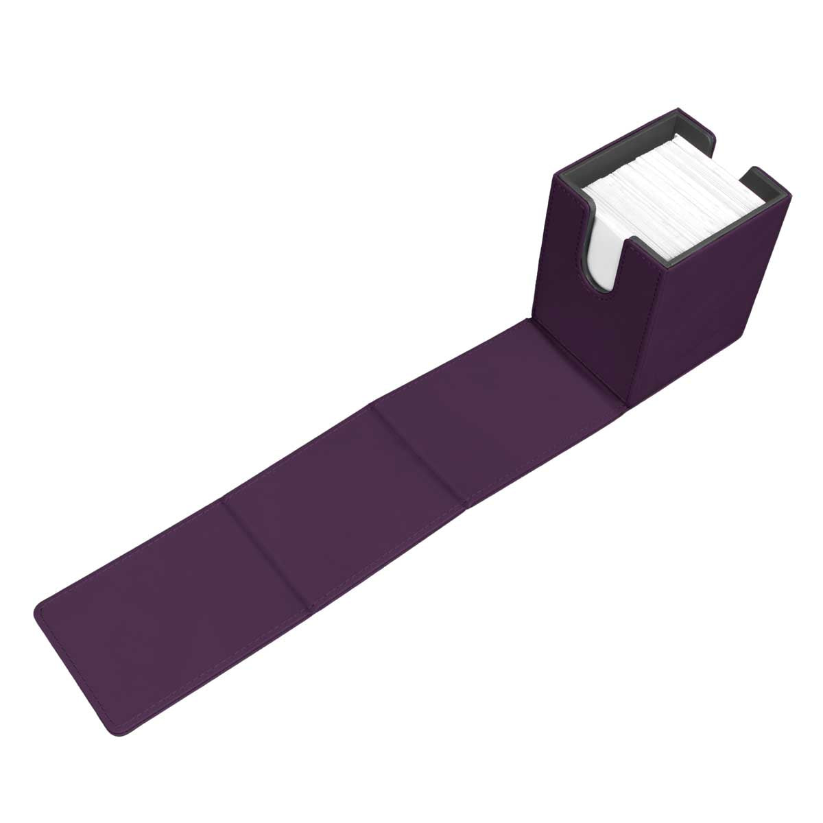 Vivid Alcove Flip Deck Box - Midnight Plum Flat | Ultra PRO International