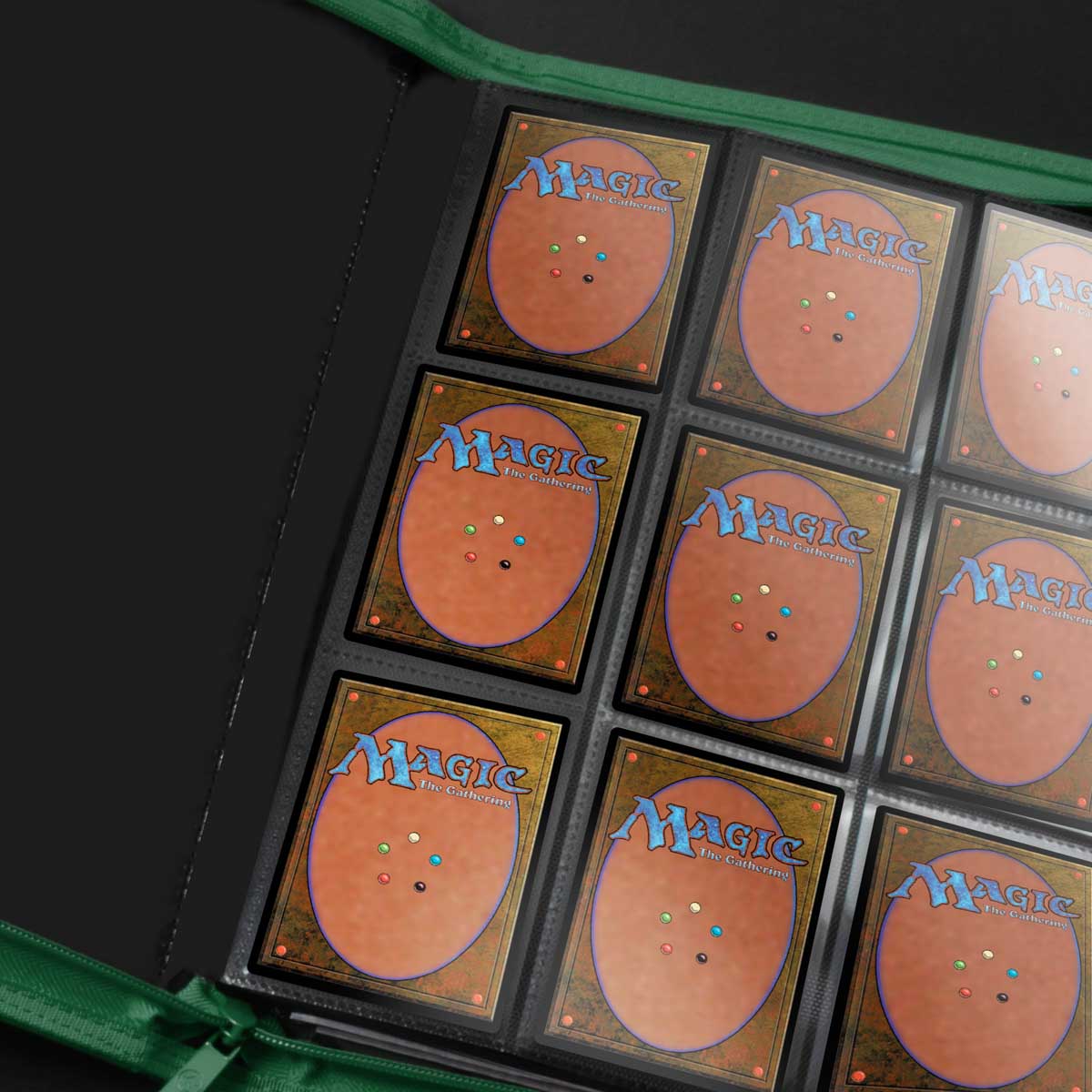 Vivid 9-Pocket Zippered PRO-BINDER® - Cool Matcha