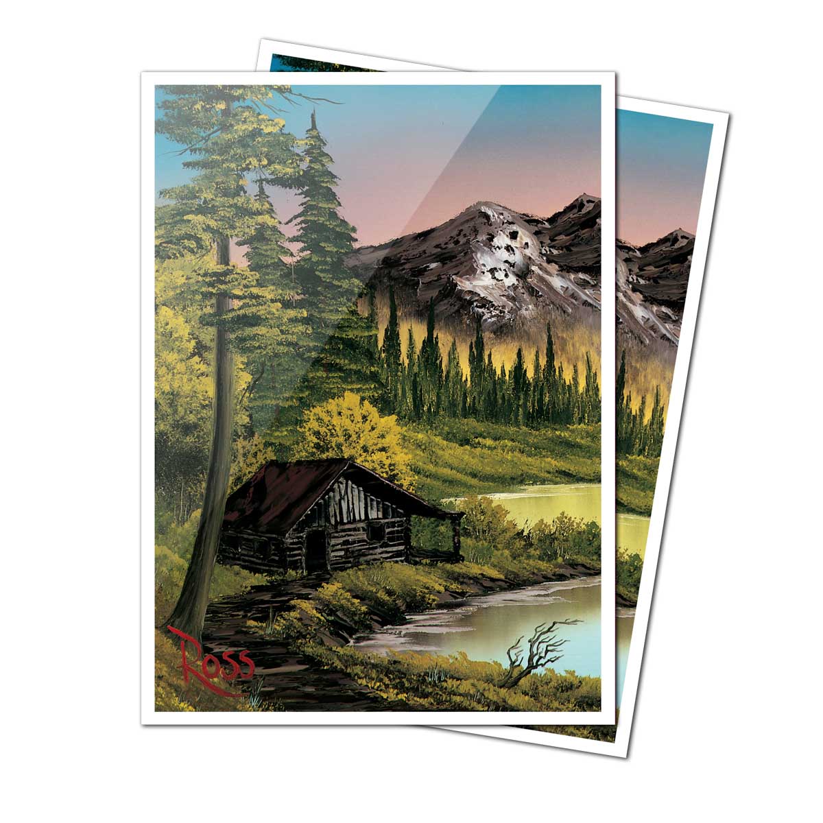Bob Ross Mountain Retreat 105ct APEX Deck Protector Sleeves Loose | Ultra PRO International