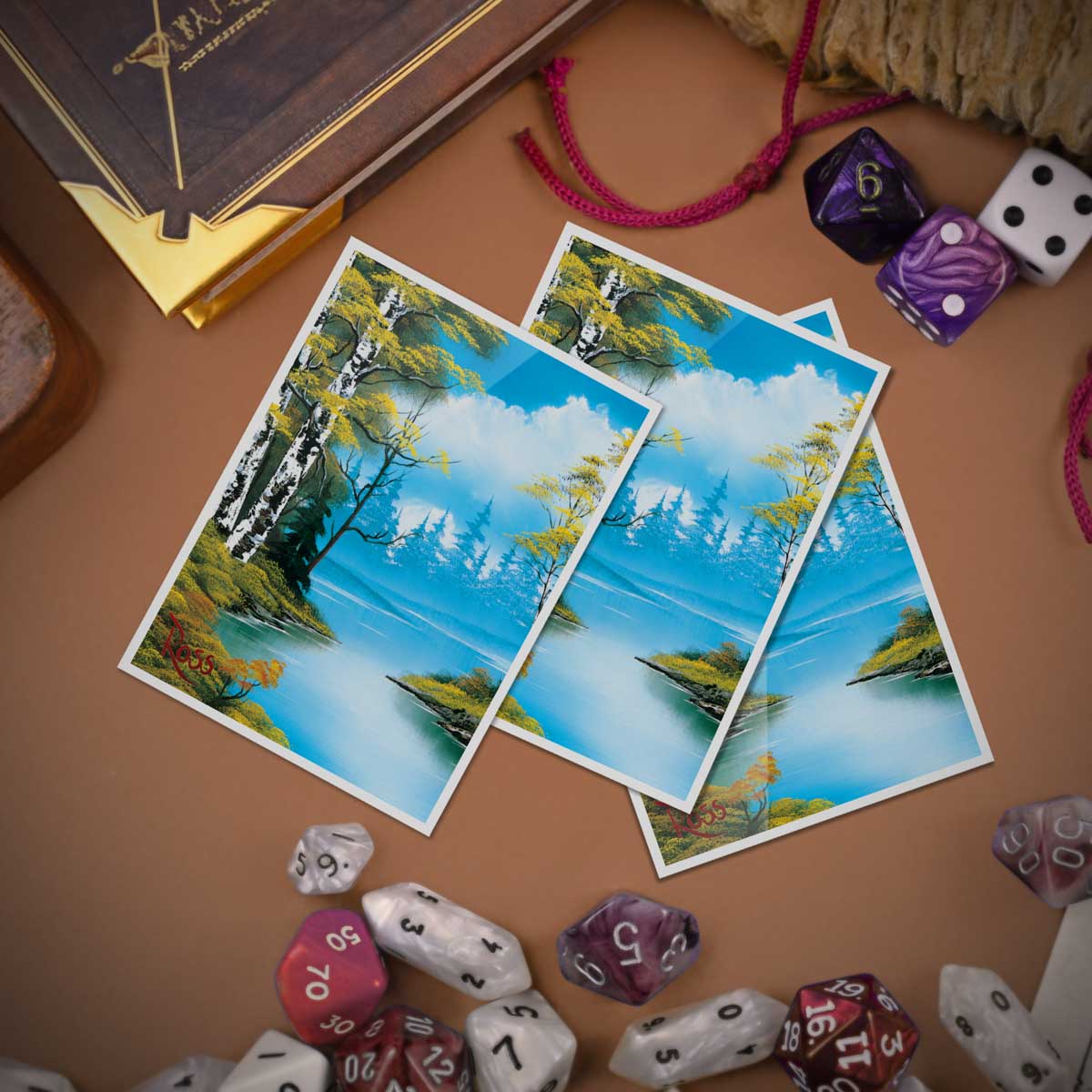 Bob Ross Lakeside Path 105ct APEX™ Deck Protector Sleeves