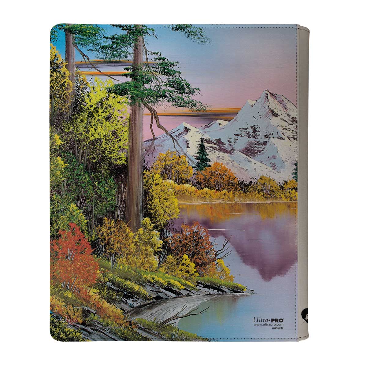 Bob Ross Mighty Mountain Lake 9-Pocket Zippered PRO-Binder Back| Ultra PRO International