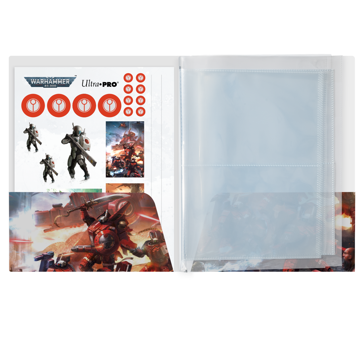 T’au Empire Datasheet and Index Card Folio for Warhammer 40,000 - Open