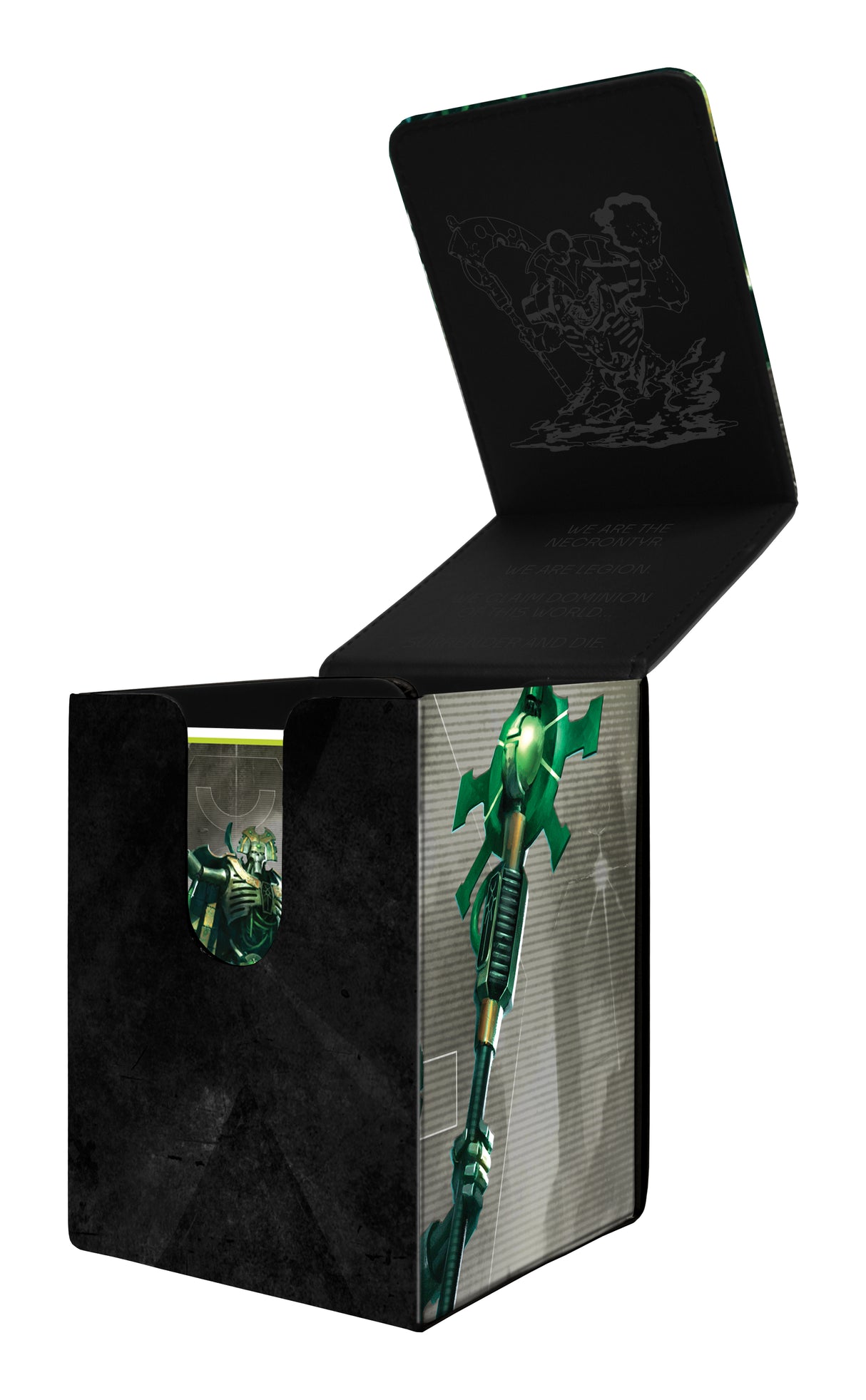 Necrons Alcove Flip Deck Box® for Warhammer 40,000 Open | Ultra PRO international