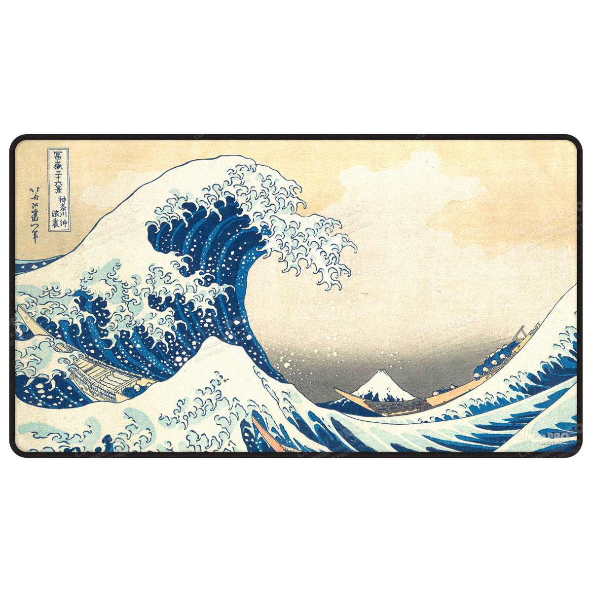 The Great Wave off Kanagawa Black Stitched Playmat – Ultra PRO