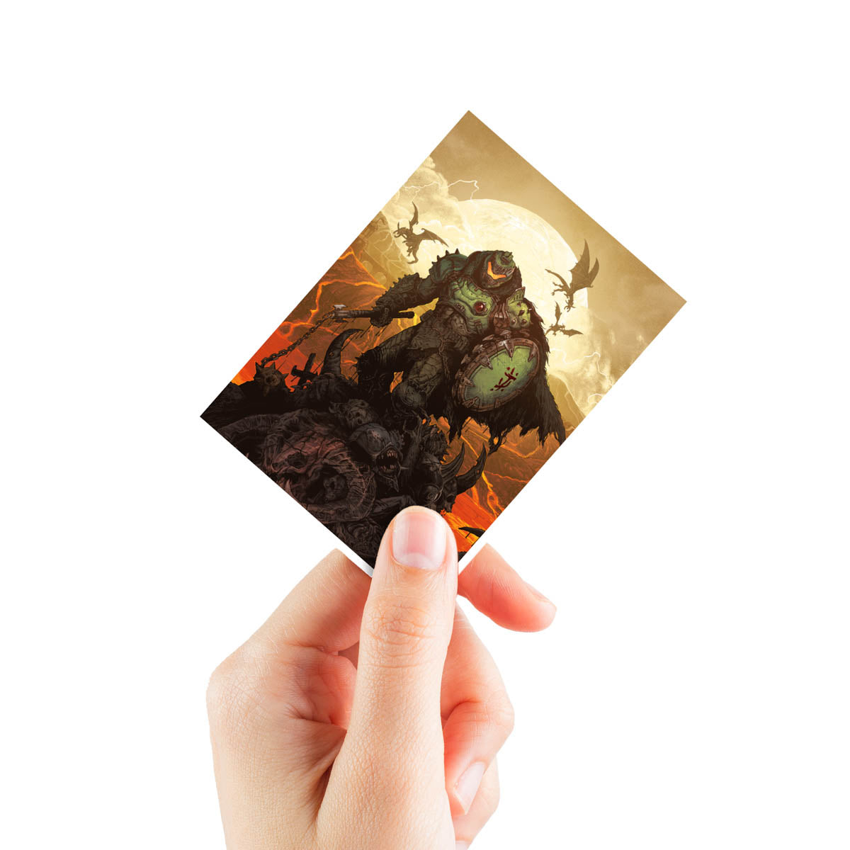 DOOM: THE DARK AGES - WRATH - APEX Deck Protector Sleeves Hand | Ultra PRO International