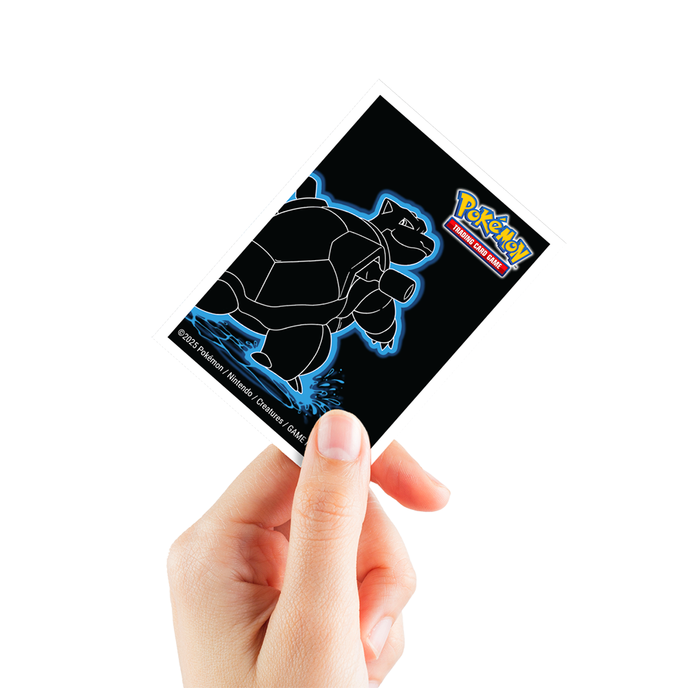 Neon Kanto 105ct APEX DECK PROTECTOR® Sleeves Blastoise for Pokémon Hand