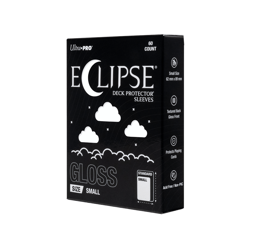 ECLIPSE® Gloss Small DECK PROTECTOR® Sleeves: Arctic White - 60ct