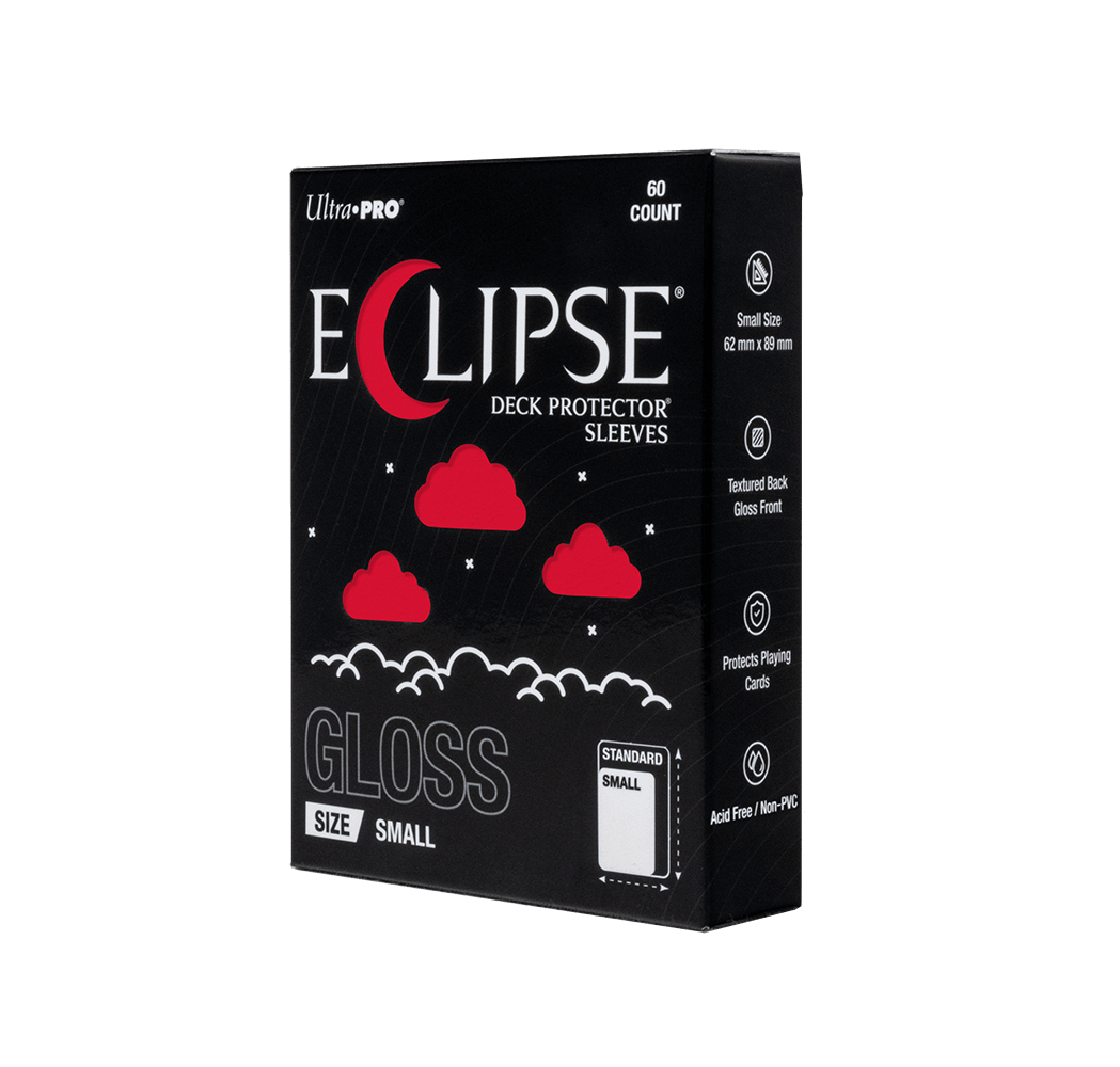 ECLIPSE® Gloss Small DECK PROTECTOR® Sleeves: Apple Red - 60ct