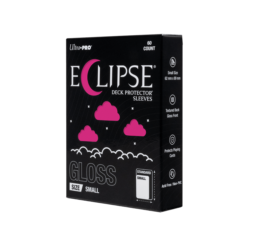 ECLIPSE® Gloss Small DECK PROTECTOR® Sleeves: Hot Pink - 60ct