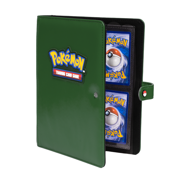 Green 4-Pocket Premium Snap Binder for the Pokmon Trading Card Game | Ultra PRO International Green 4-Pocket Premium Snap Binder for the Pokmon Trading Card Game | Ultra PRO International