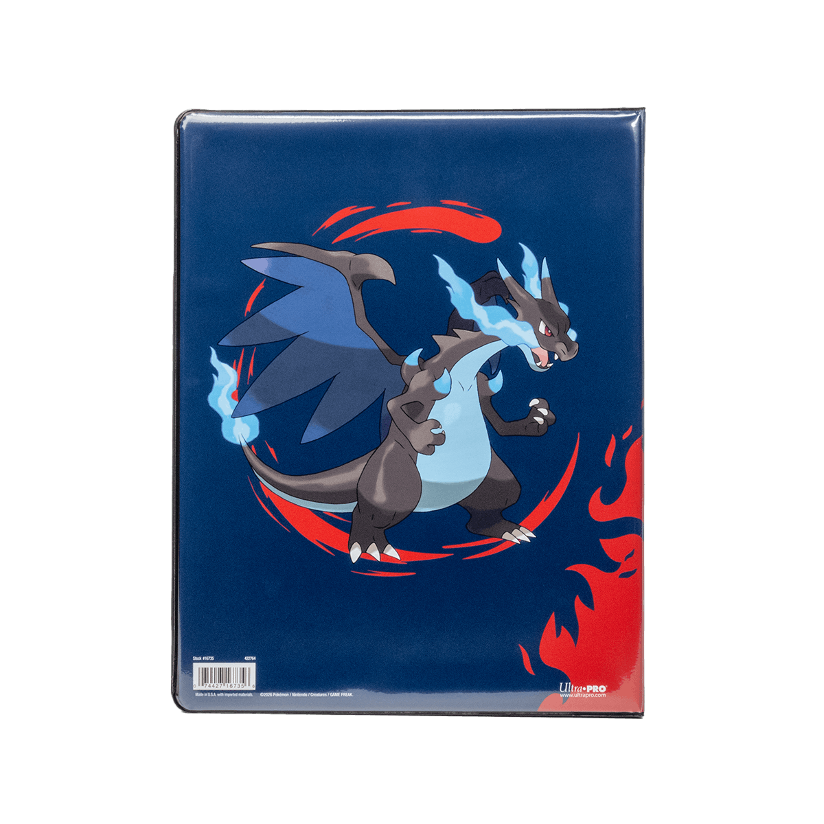 Mega Charizard X and Mega Charizard Y 9-Pocket Portfolio for the Pokémon Trading Card Game - Back | Ultra PRO