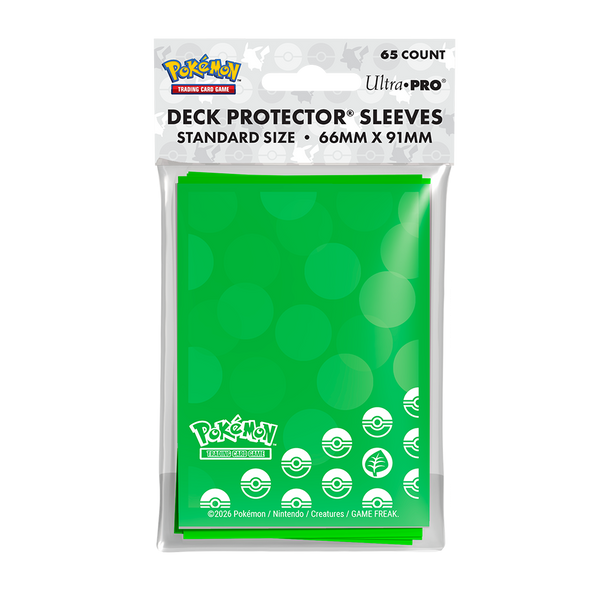 Energy 1 65ct Deck Protector Sleeves Grass for Pokémon