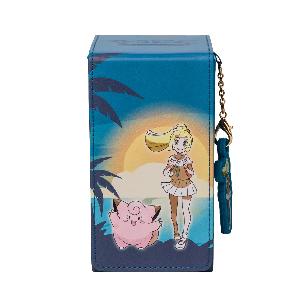 Lillie and Clefairy ALCOVE® Tower DECK BOX® for the Pokémon Trading Card Game - Front | Ultra PRO