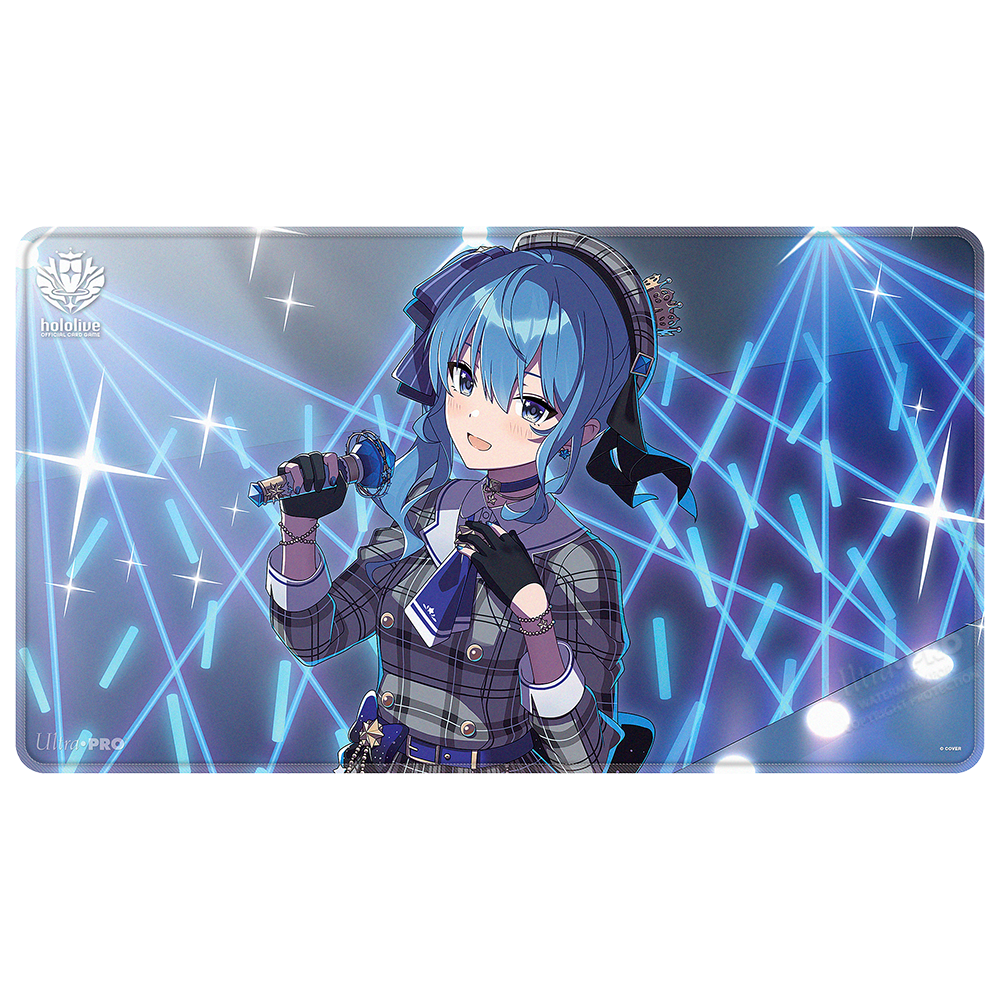 Hoshimachi Suisei Stitched Playmat for the hololive OFFICIAL CARD GAME Front