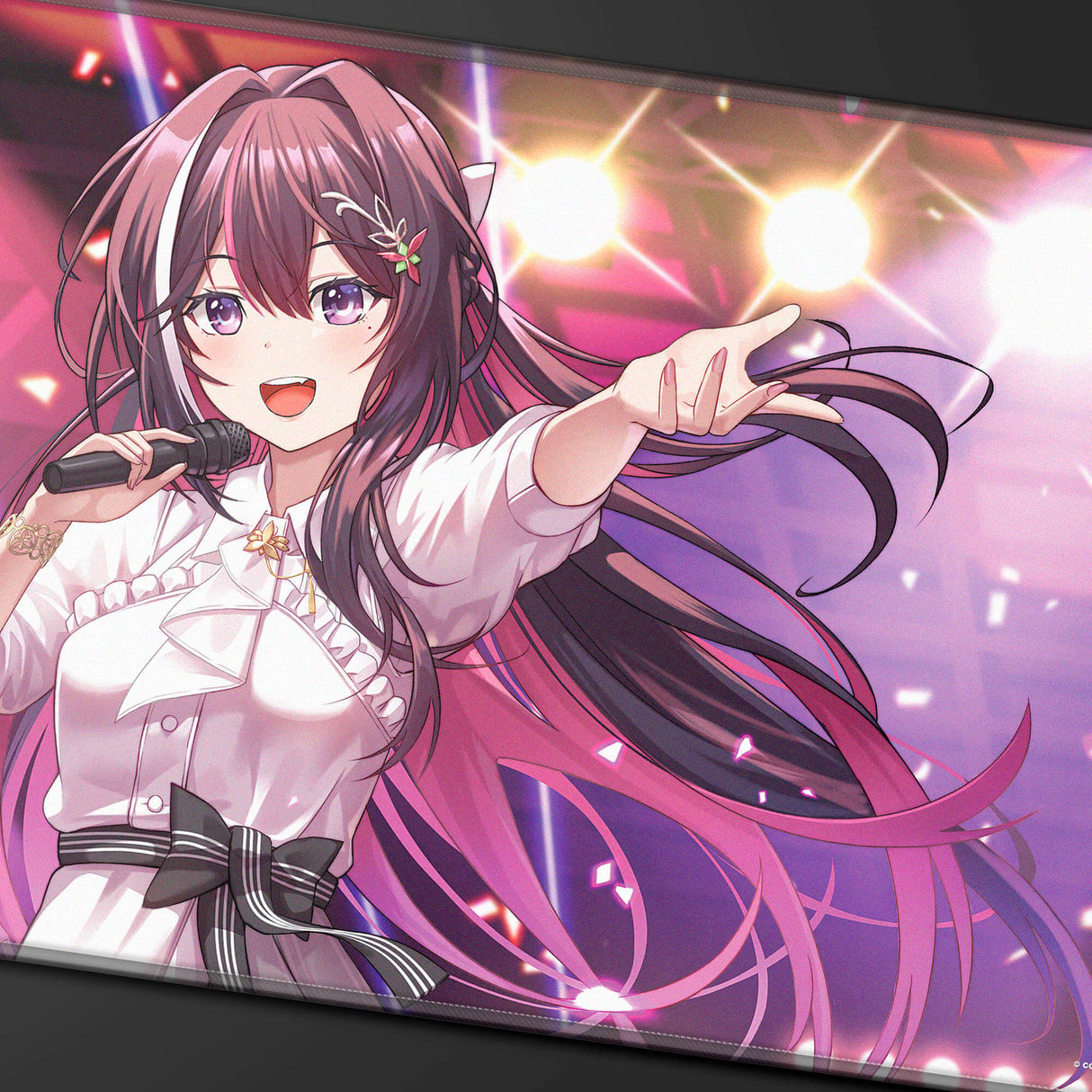 AZKi Stitched Playmat for the hololive OFFICIAL CARD GAME Closeup | Ultra PRO International