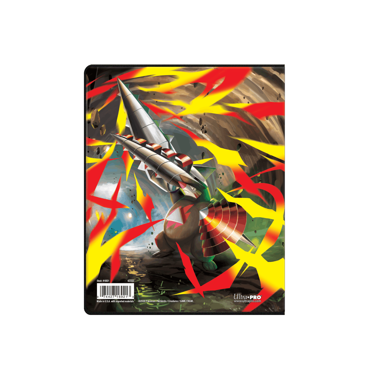 Mega Evolution - Pitch Black 4-Pocket Portfolio for the Pokémon Trading Card Game - Back | Ultra PRO