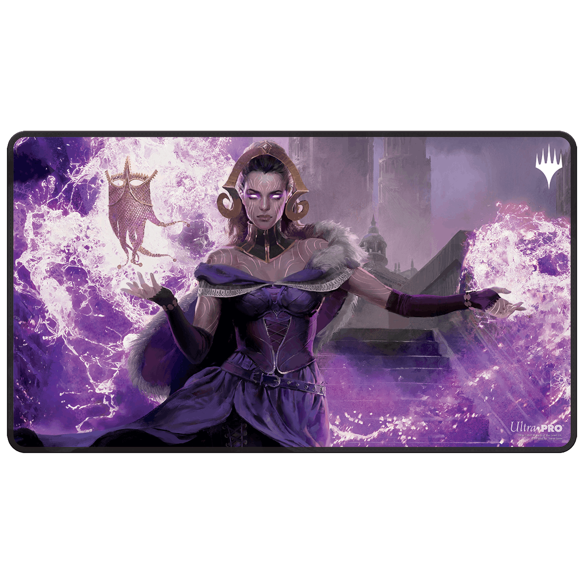 Double Masters Liliana, the Last Hope Stitched Standard Gaming Playmat for Magic: The Gathering