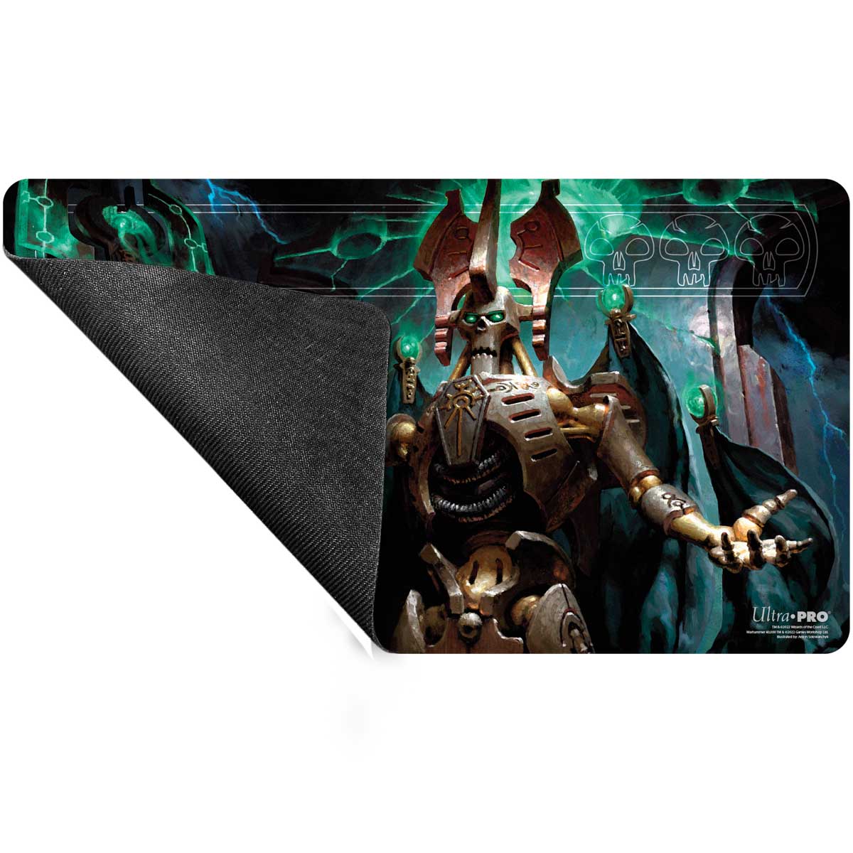 Warhammer 40K Commander Szarekh, the Silent King Standard Gaming Playmat for Magic: The Gathering Back | Ultra PRO International