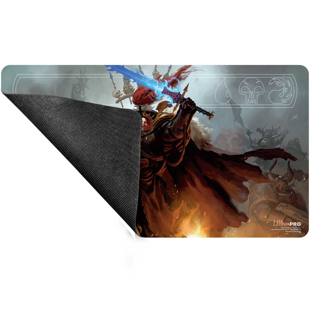 Warhammer 40K Commander Abaddon the Despoiler Standard Gaming Playmat for Magic: The Gathering Back | Ultra PRO International