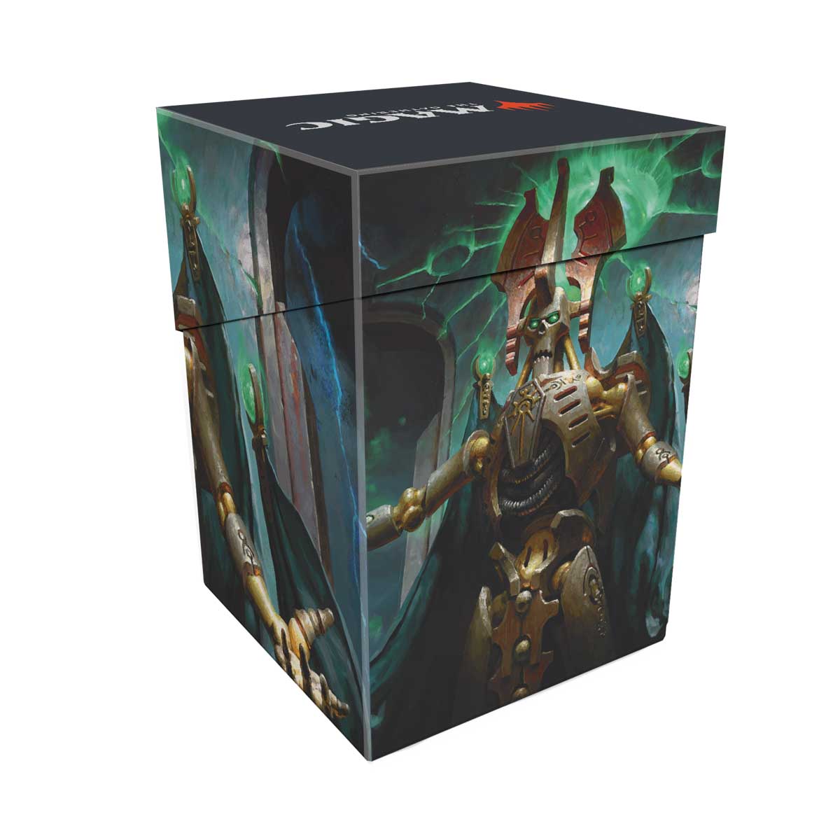 Warhammer 40K Commander Szarekh, the Silent King 100+ Deck Box for Magic: The Gathering Back | Ultra PRO International