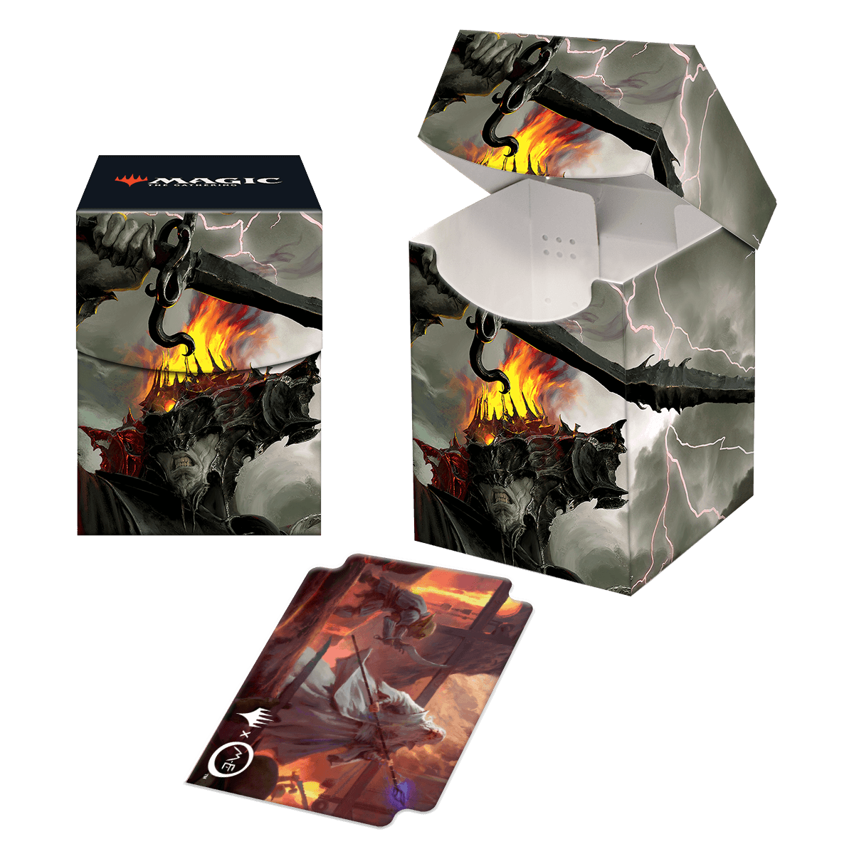 sauron card sleeves The Lord of the Rings: Tales of Middle-earth Sauron 100+ Deck Box for  Magic: The Gathering