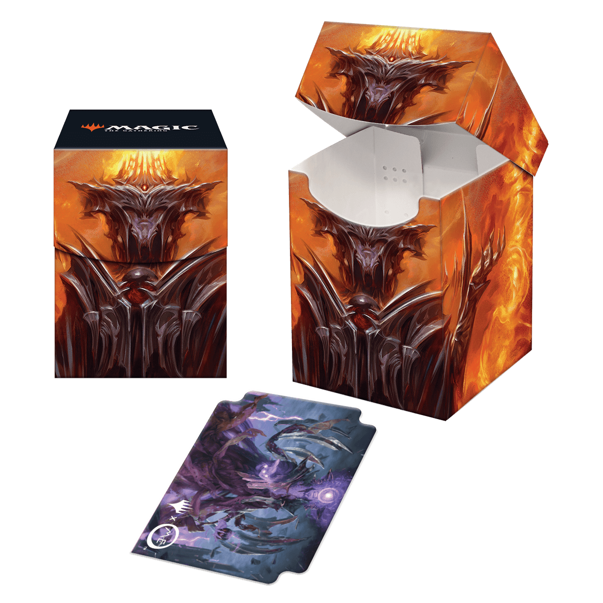 The Lord of the Rings: Tales of Middle-earth Sauron v2 100+ Deck Box for Magic: The Gathering | Ultra PRO International The Lord of the Rings: Tales of Middle-earth Sauron v2 100+ Deck Box for Magic: The Gathering | Ultra PRO International