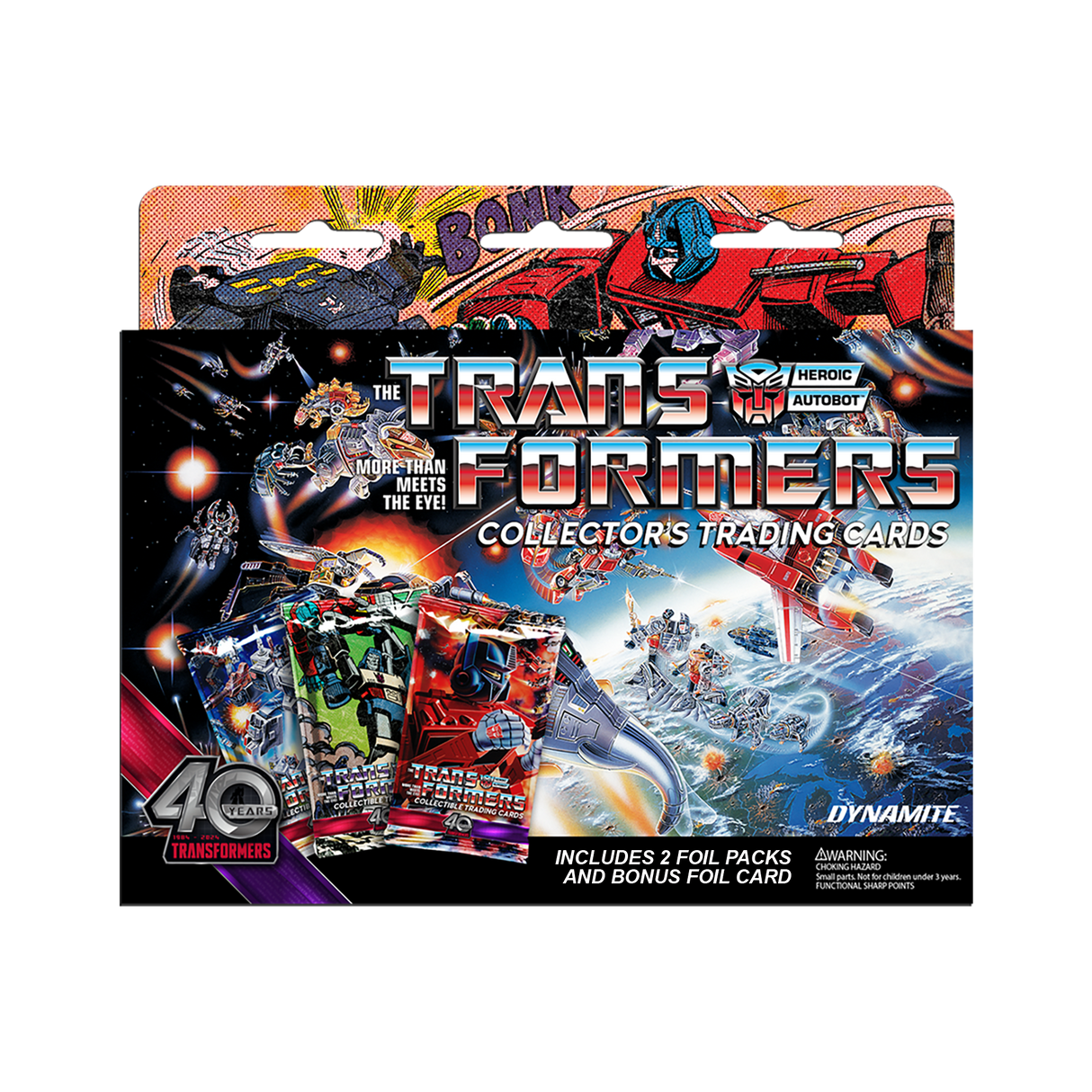 2024 Transformers 40th Anniversary Trading Cards Deluxe Hanger Box