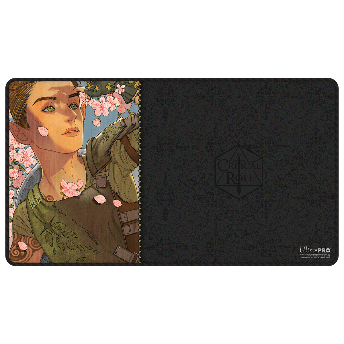 Critical Role: Bells Hells - Portrait Series Orym Black-Stitched Playmat for Tabletop Gaming - Front | Ultra PRO
