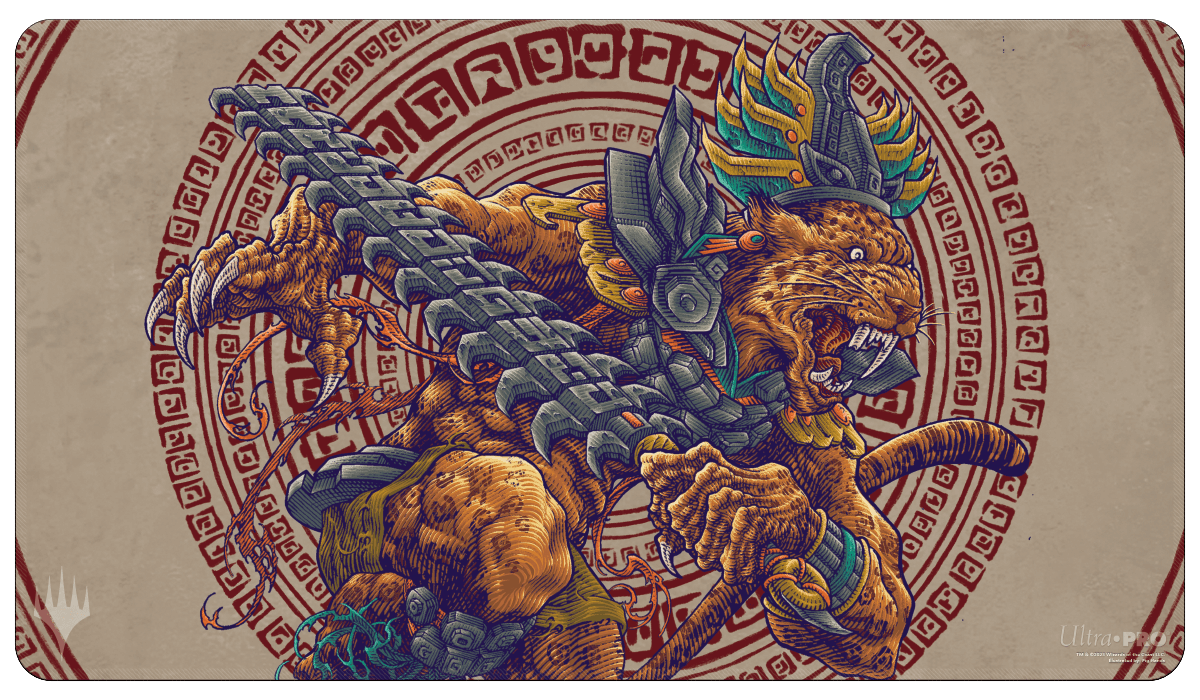 The Lost Caverns of Ixalan Sovereign Okinec Ahau Standard Gaming Playmat for Magic: The Gathering | Ultra PRO International
