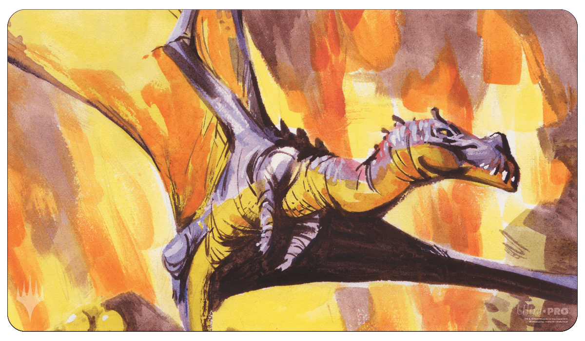 The Lost Caverns of Ixalan Bonehoard Dracosaur Standard Gaming Playmat for Magic: The Gathering | Ultra PRO International
