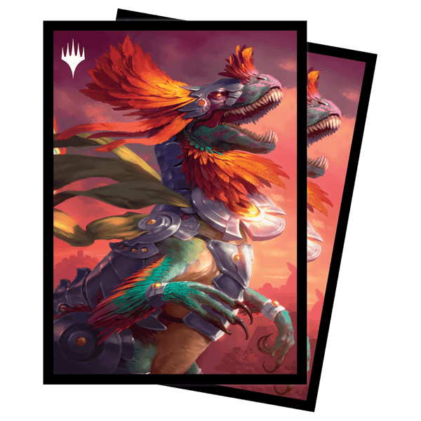 pantlaza card sleeves The Lost Caverns of Ixalan Pantlaza, Sun-Favored Standard Deck Protector Sleeves (100ct) for Magic: The Gathering