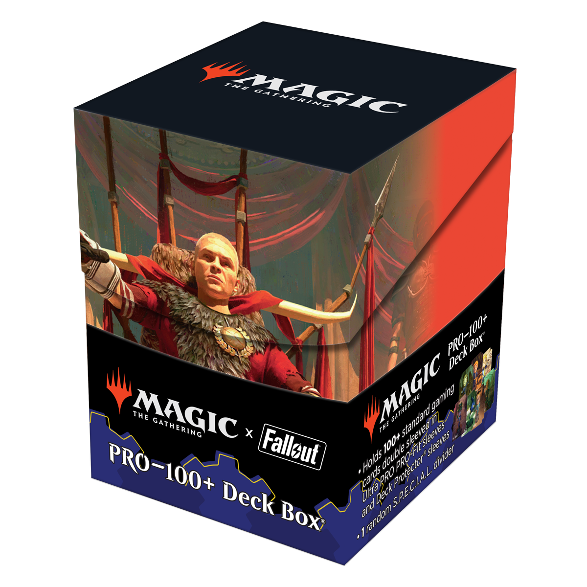 Fallout Caesar, Legion's Emperor 100+ Deck Box for Magic: The Gathering| Ultra PRO International Fallout Caesar, Legion's Emperor 100+ Deck Box for Magic: The Gathering| Ultra PRO International