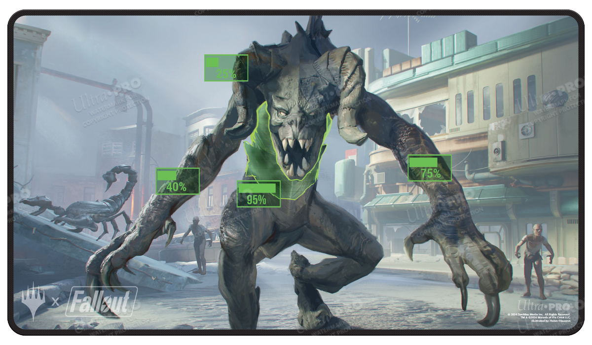 Fallout® V.A.T.S. Black Stitched Standard Gaming Playmat for Magic: The  Gathering