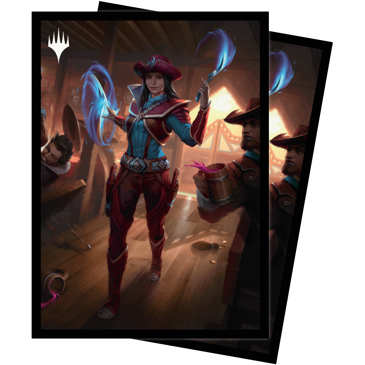 Outlaws of Thunder Junction Stella Lee, Wild Card Deck Protector Sleeves  (100ct) for Magic: The Gathering