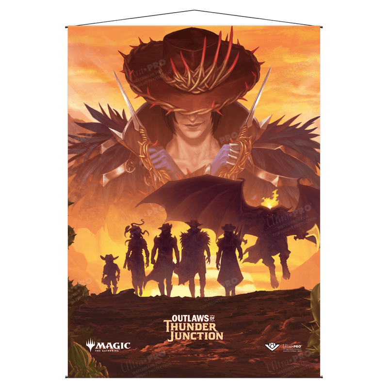Outlaws of Thunder Junction Gang Silhouette Wall Scroll for Magic: The Gathering | Ultra PRO International