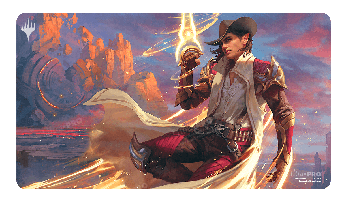 Outlaws of Thunder Junction Kellan, the Kid Key Art Standard Gaming Playmat for Magic: The Gathering | Ultra PRO International