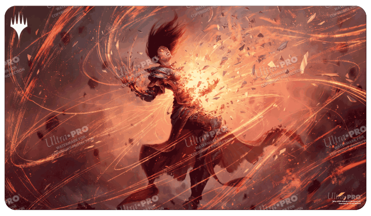 TCG Playmat 61x35 Cm – Tapis De Jeu Yu-Gi-Oh! – Giyu Tomioka Avec Zones De Terrain – Imperméable, Double Tissage – Aussi Pour Magic, Pokémon