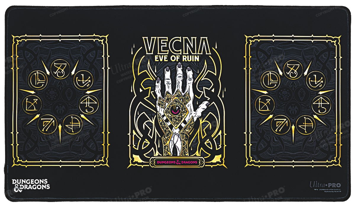 Vecna: Eve of Ruin - Black Stitched Playmat for Dungeons & Dragons | Ultra PRO International