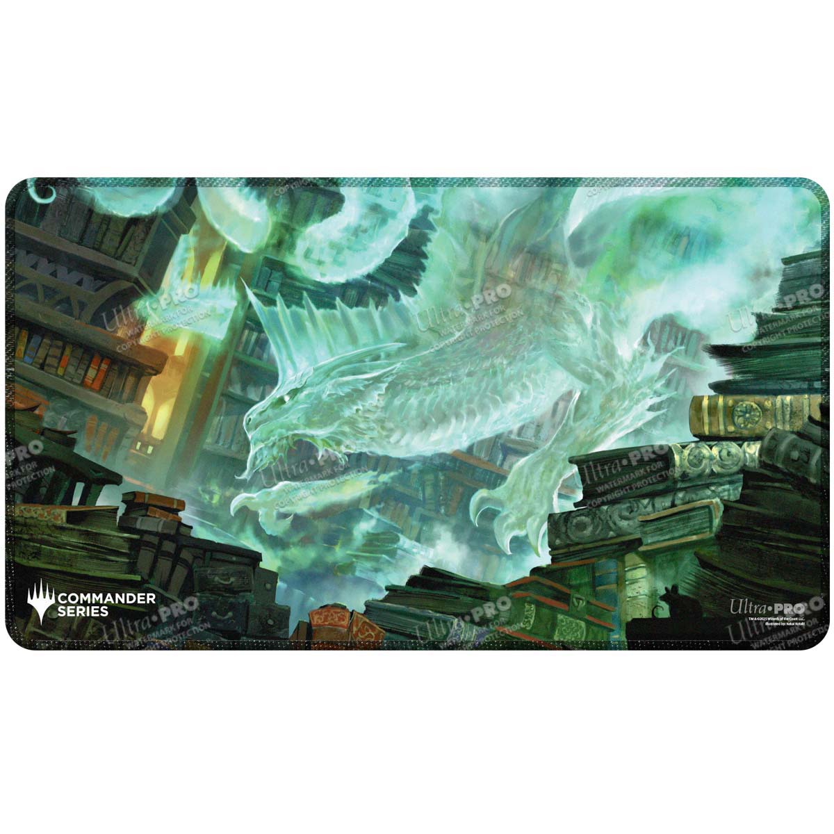 Commander Series #5 - Three Color Wedge - Miirym Stitched Playmat for Magic: The Gathering | Ultra PRO International Commander Series #5 - Three Color Wedge - Miirym Stitched Playmat for Magic: The Gathering | Ultra PRO International