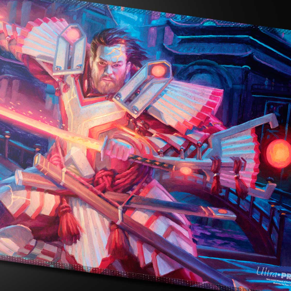 Commander Series #5 - Three Color Wedge - Isshin Stitched Playmat for Magic: The Gathering Art | Ultra PRO International