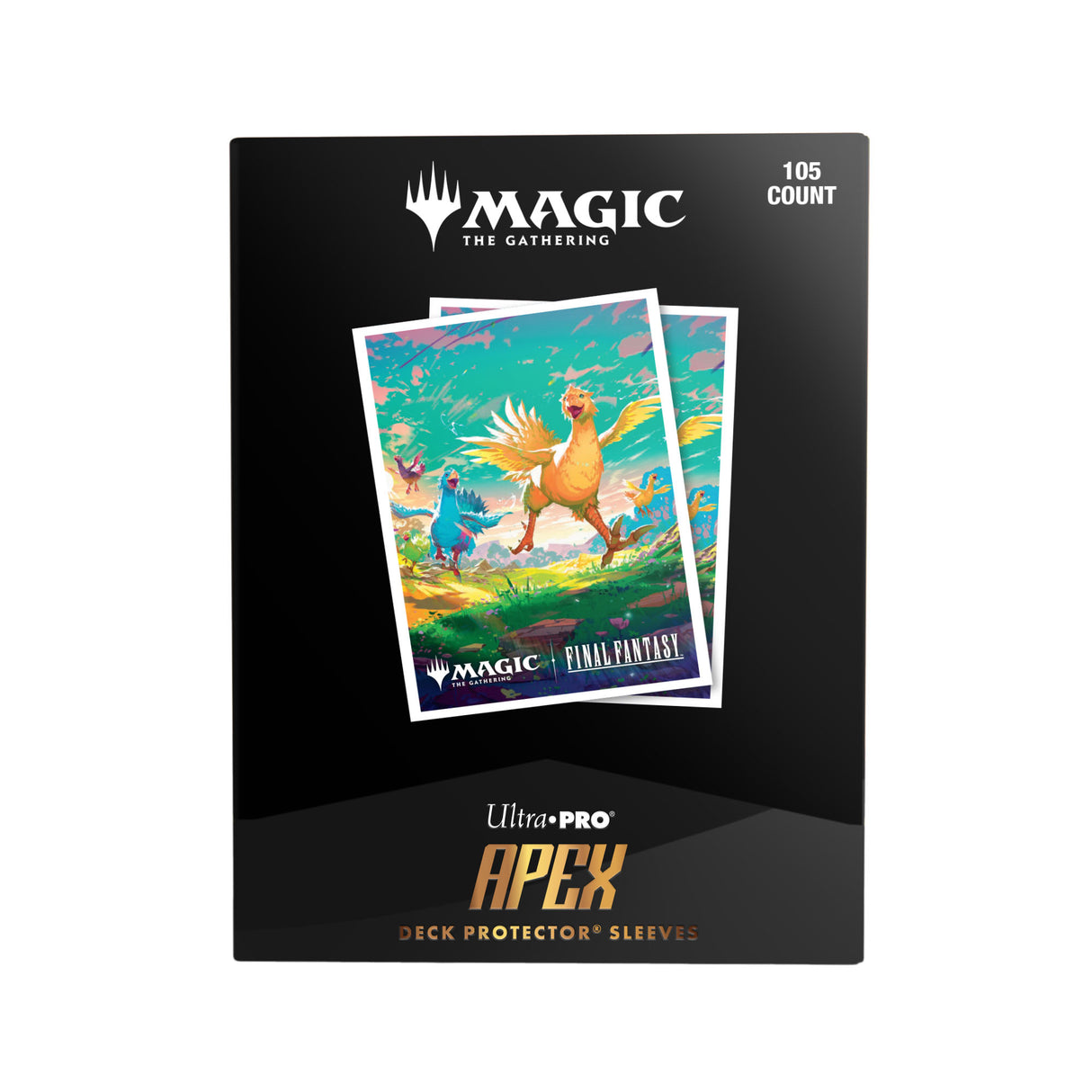 MAGIC: THE GATHERING®—FINAL FANTASY™ Chocobo Parade 105ct APEX Deck Protector sleeves for Magic: The Gathering Front | Ultra PRO International