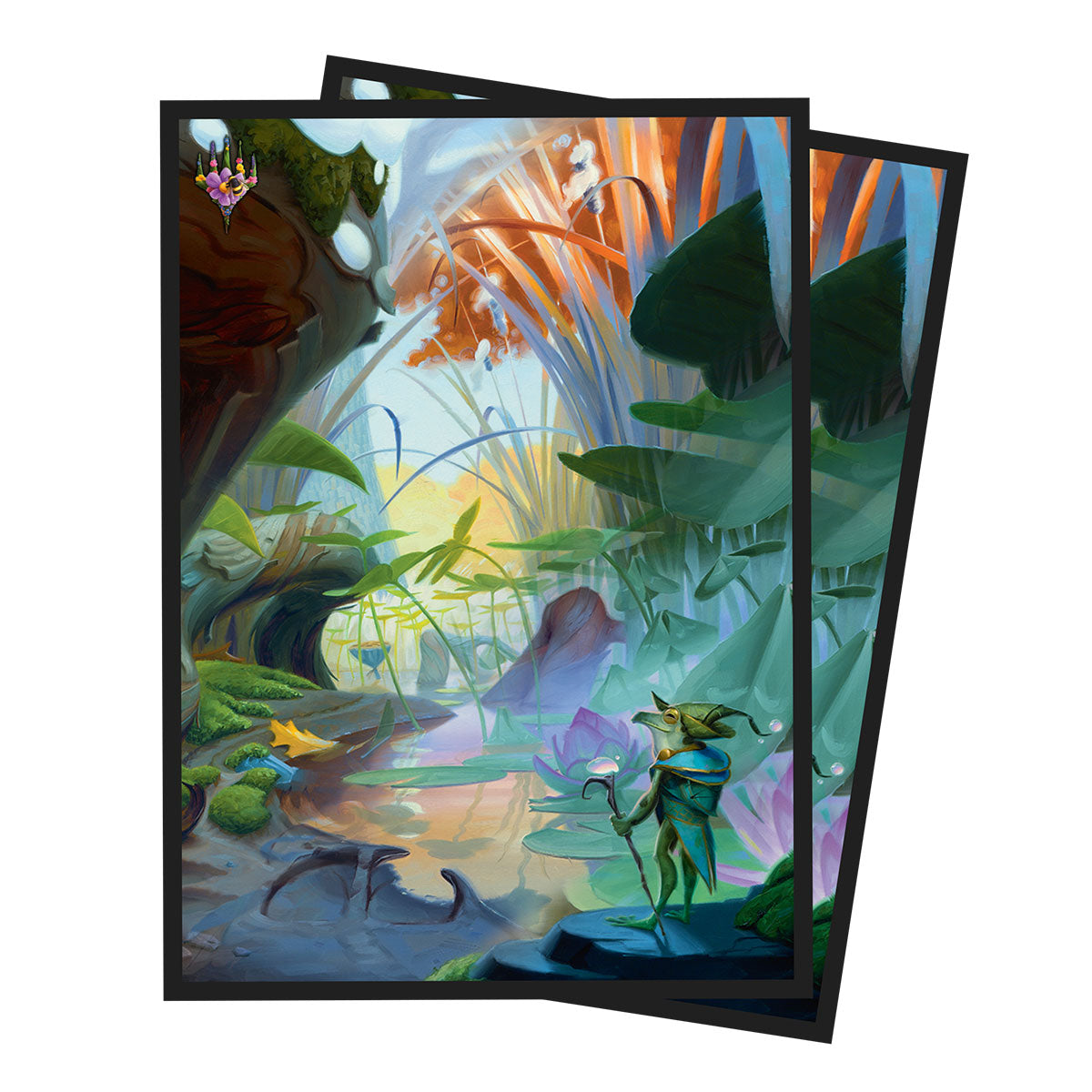 Bloomburrow Season Lands: Island Summer Deck Protector Sleeves
